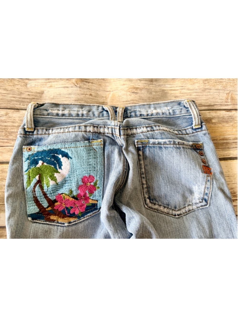 Miss Me Tropical Pocket Jeans-Size 26